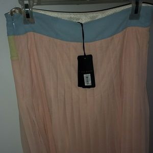 Ted Baker Block pleated midi skirt